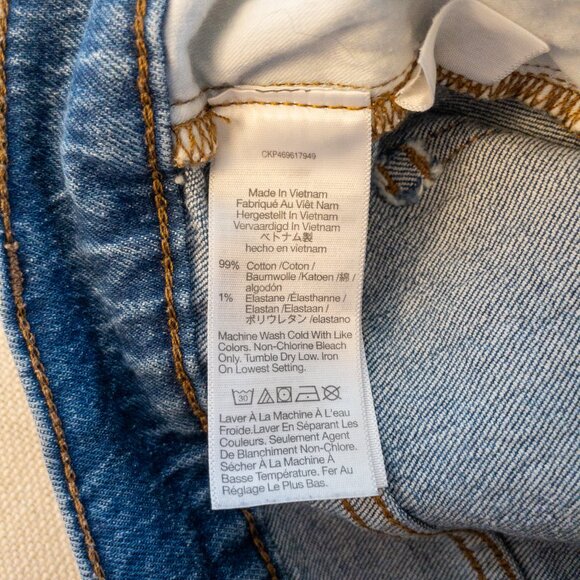 Madewell Perfect Vintage Wide-Leg Crop Jeans 27P High Rise Light Wash Denim - Picture 6 of 6